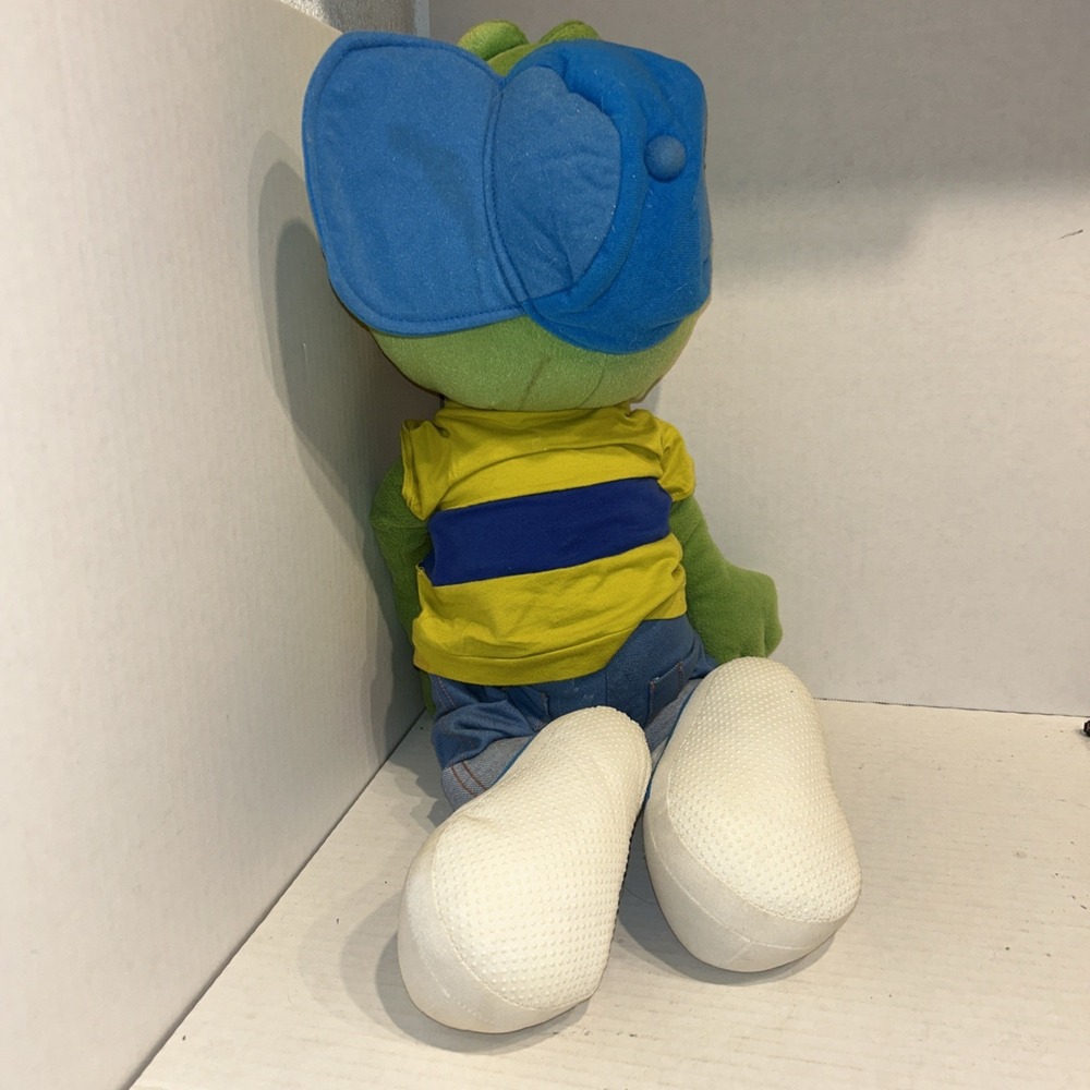 Dig Em Green Frog XL 28" Plush Honey Smacks Cereal 2008 Kellogg's Brands Toy - Picture 4 of 4